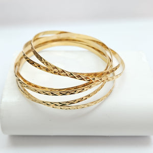 SEMANARIO DE PULSERAS ORO 14 K 33.3 GRMS (SEMINUEVO)