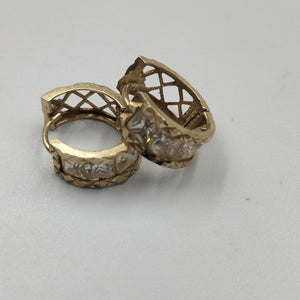 ARRACADAS PAR ORO 14 K 3.3 GRMS (SEMINUEVO)
