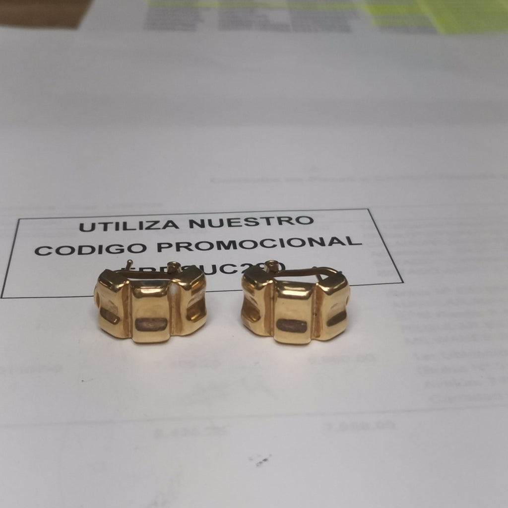 ARETES PAR ORO 14 K 4.6 GRMS (SEMINUEVO)