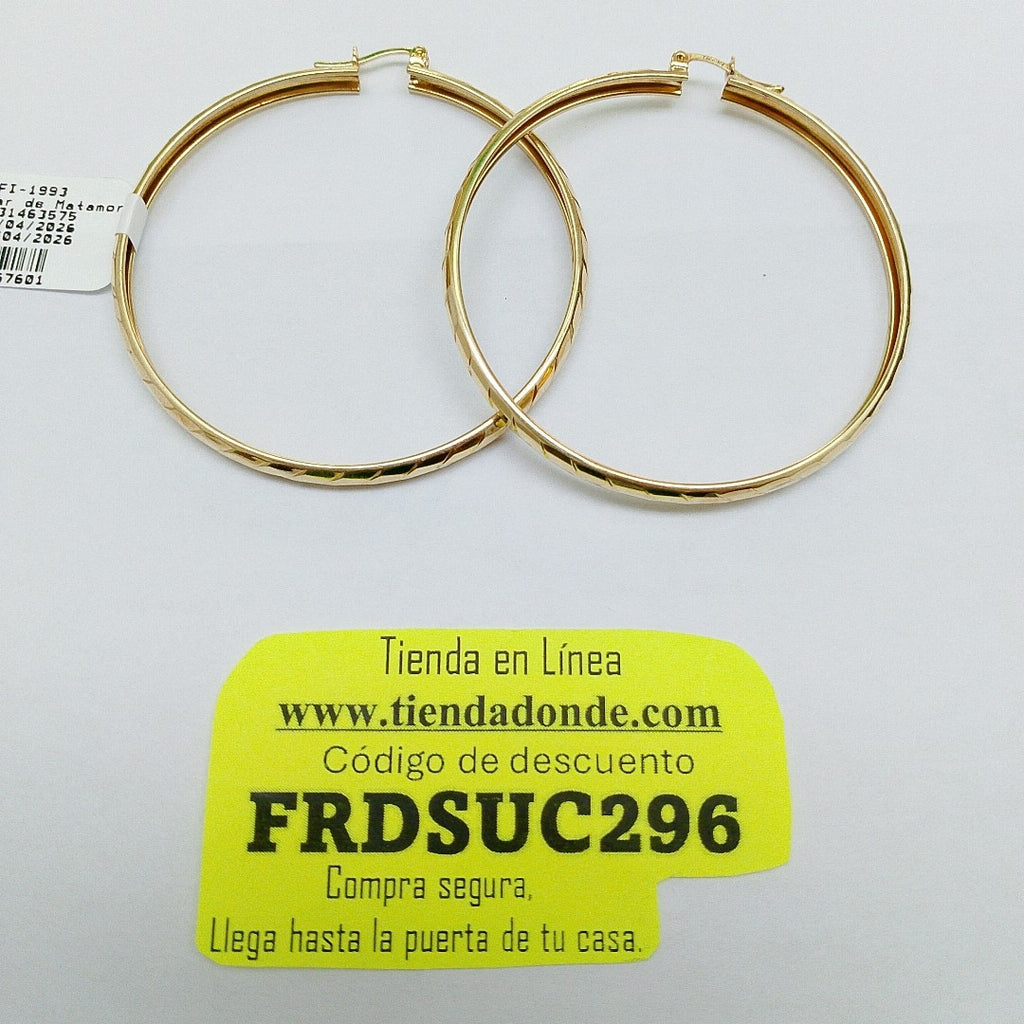 ARRACADAS PAR ORO 14 K 6 GRMS (SEMINUEVO)