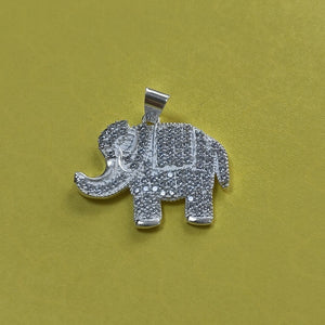 DIJE ELEFANTE C/CIRCONIAS PLATA .925 5.5 GR (NUEVO)