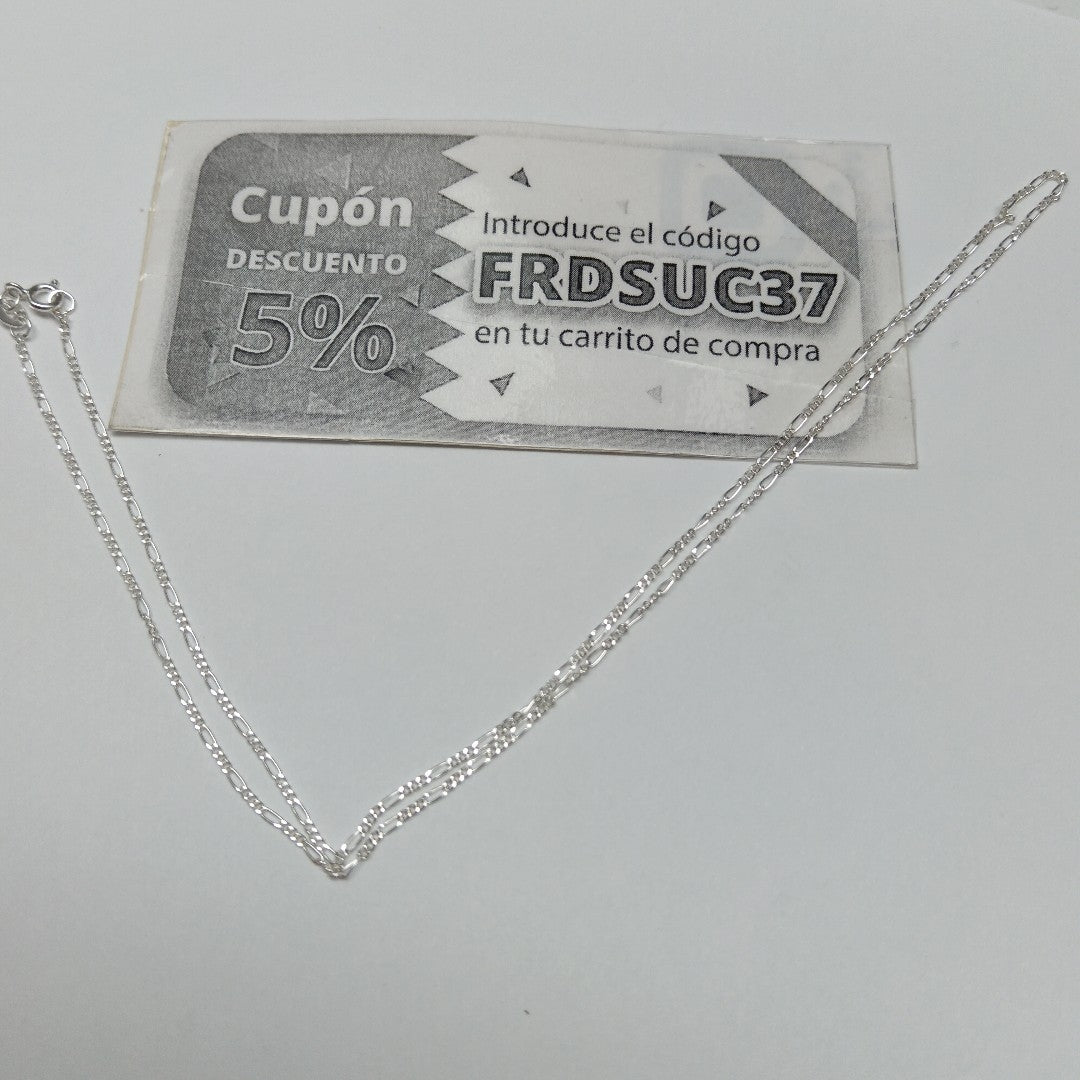 CADENA TEJIDO 3X1 PLATA .925 50 CM 2.2 GR (NUEVO)