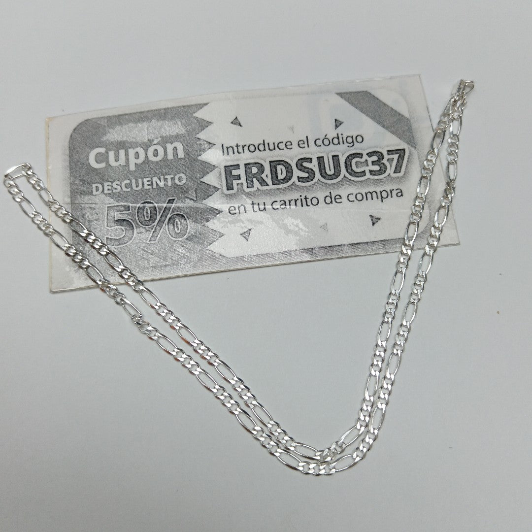 CADENA TEJIDO 3X1 PLATA .925 50 CM 6.7 GR (NUEVO)