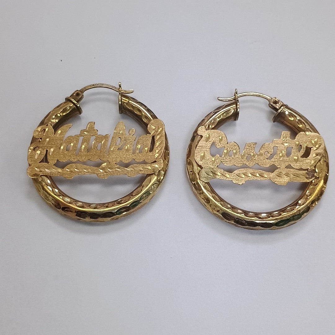 ARRACADAS PAR ORO 10 K 4.8 GRMS (SEMINUEVO)