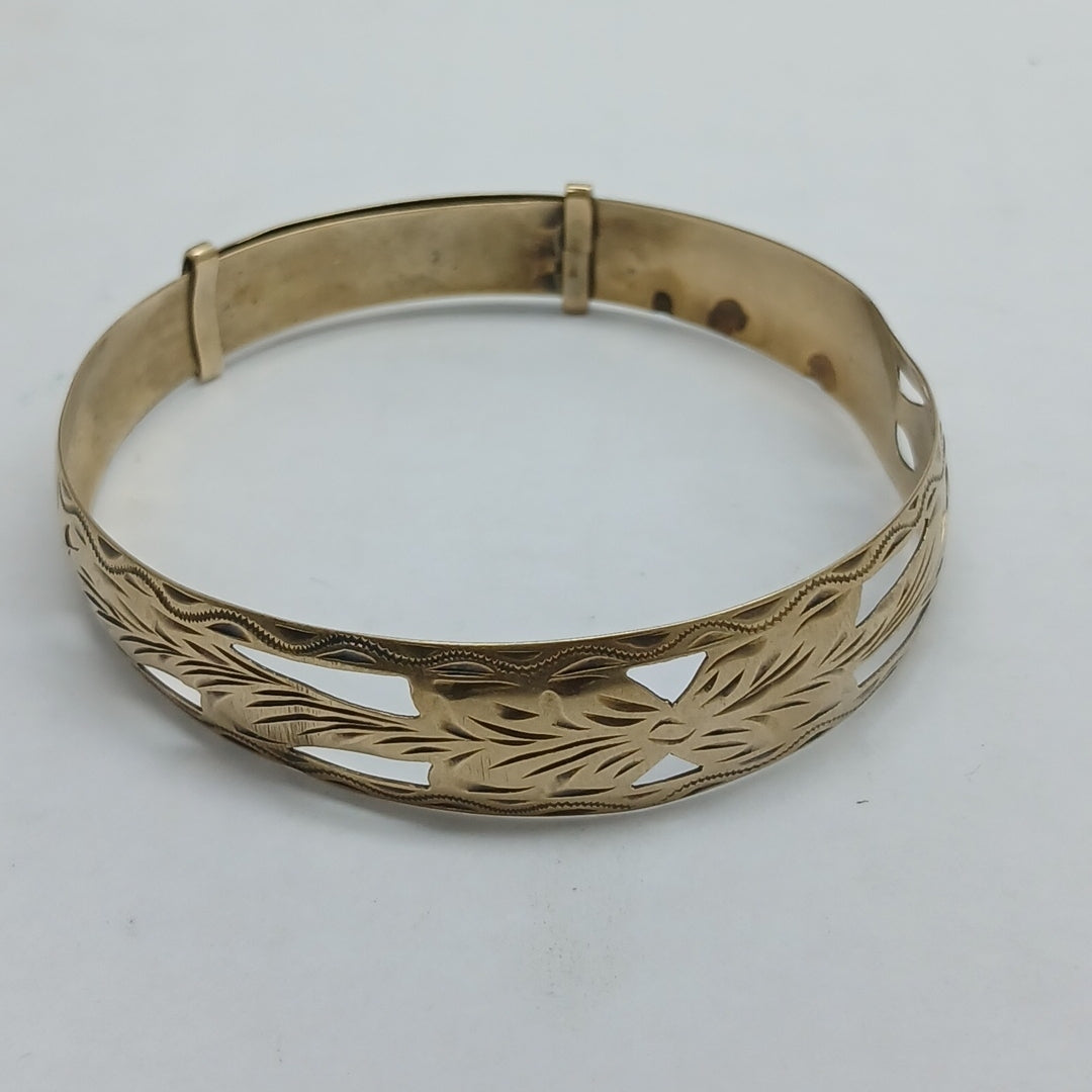 PULSERA RIGIDA ORO 10 K 8,90 GRMS (SEMINUEVO)