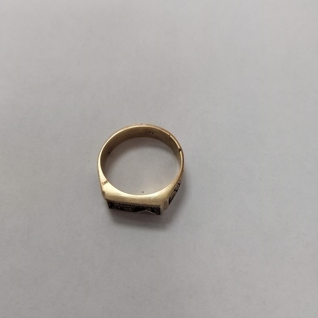 ANILLO DE GRADUACIÓN ORO 14 K 4,70 GRMS (SEMINUEVO)
