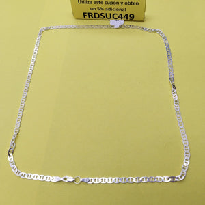 CADENA TEJIDO GUCHI PLATA .925 55 CM 12.6 GR (NUEVO)