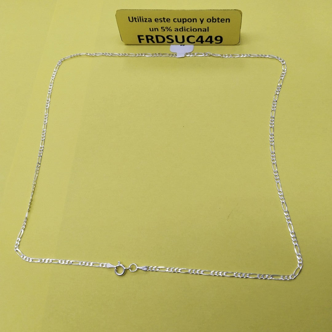 CADENA TEJIDO 3X1 PLATA .925 55 CM 4.2 GR (NUEVO)
