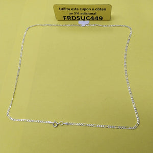 CADENA TEJIDO 3X1 PLATA .925 55 CM 4.2 GR (NUEVO)