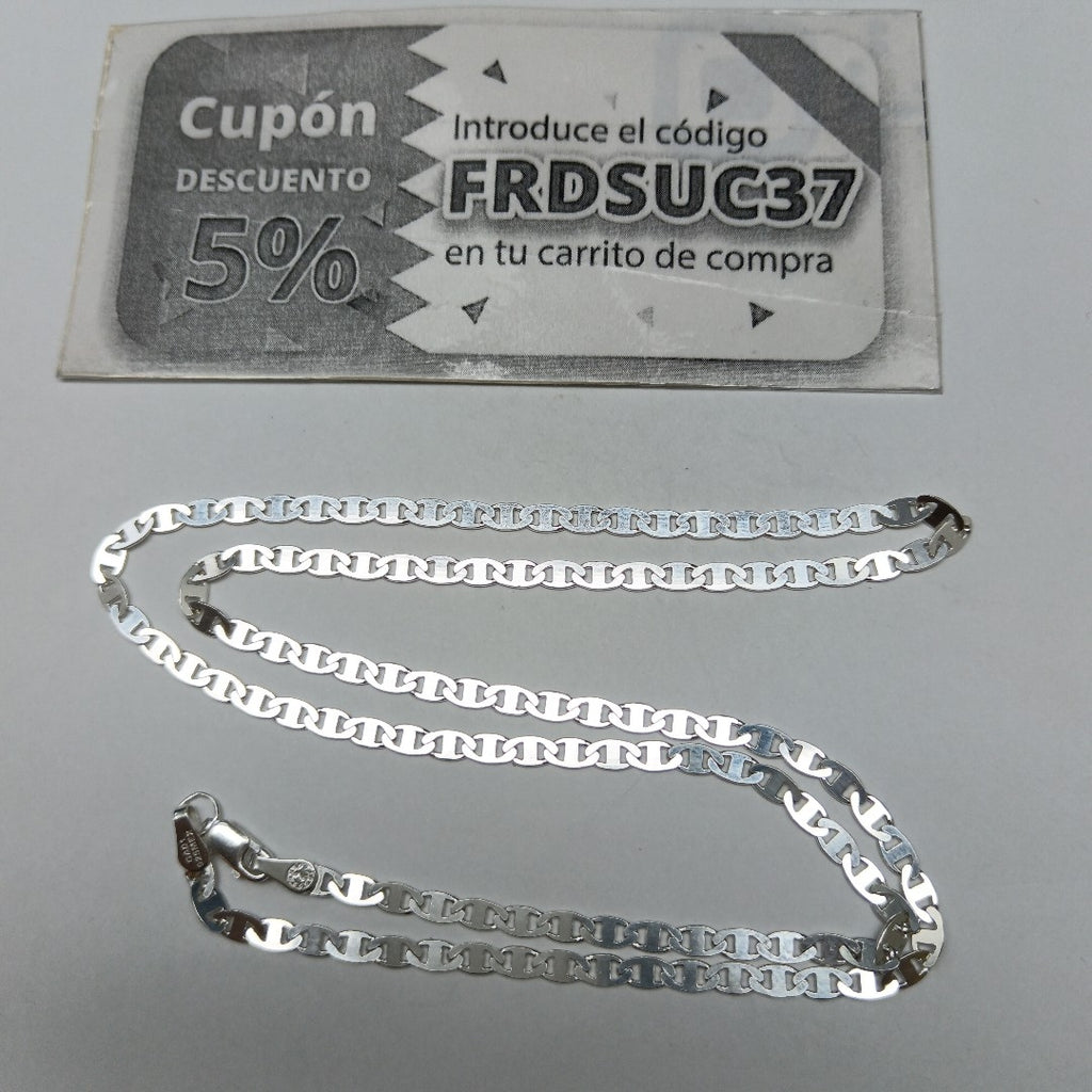 CADENA TEJIDO GUCHI PLATA .925 60 CM 9.9 GR (NUEVO)