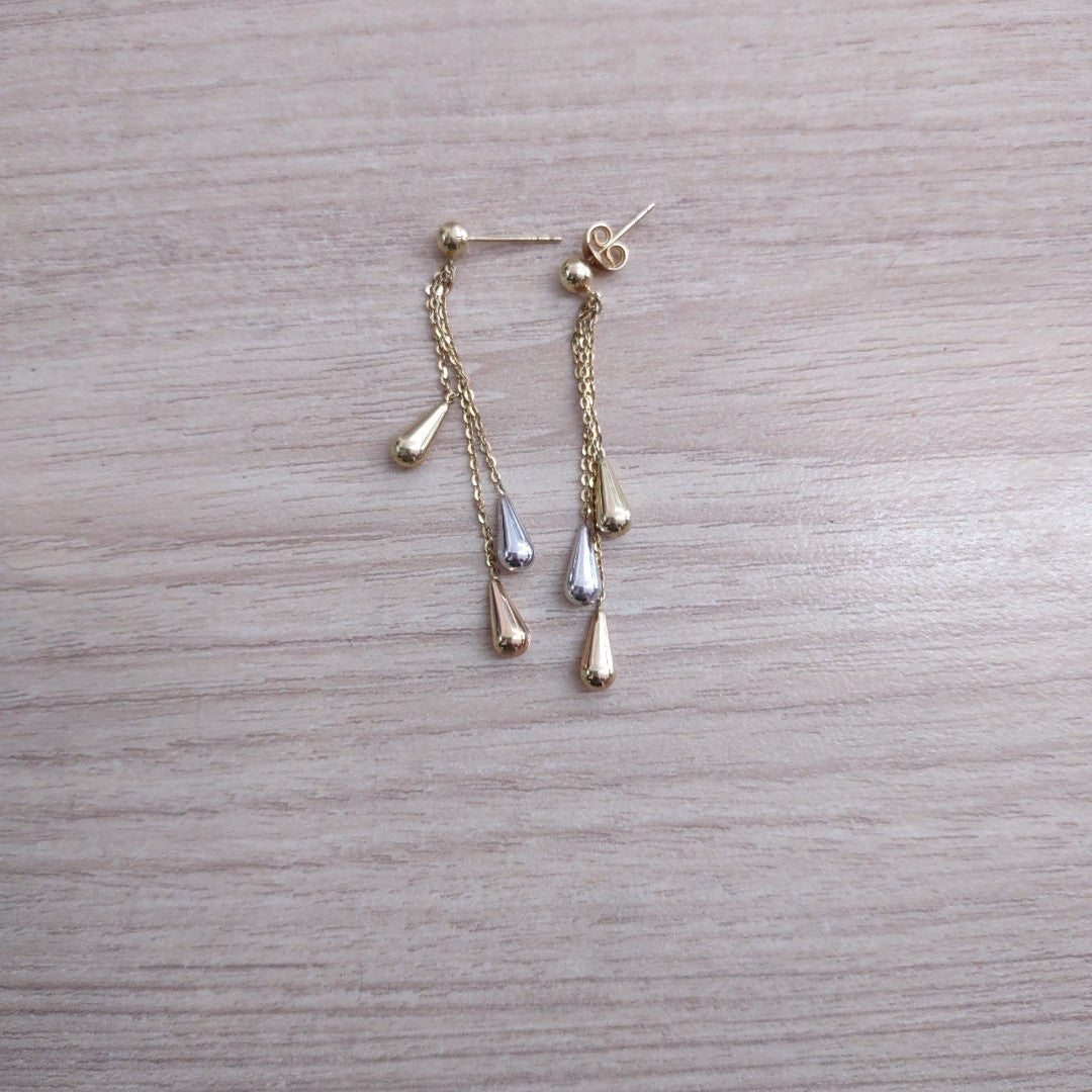 ARETES PAR ORO 14 K 2 GRMS (SEMINUEVO)