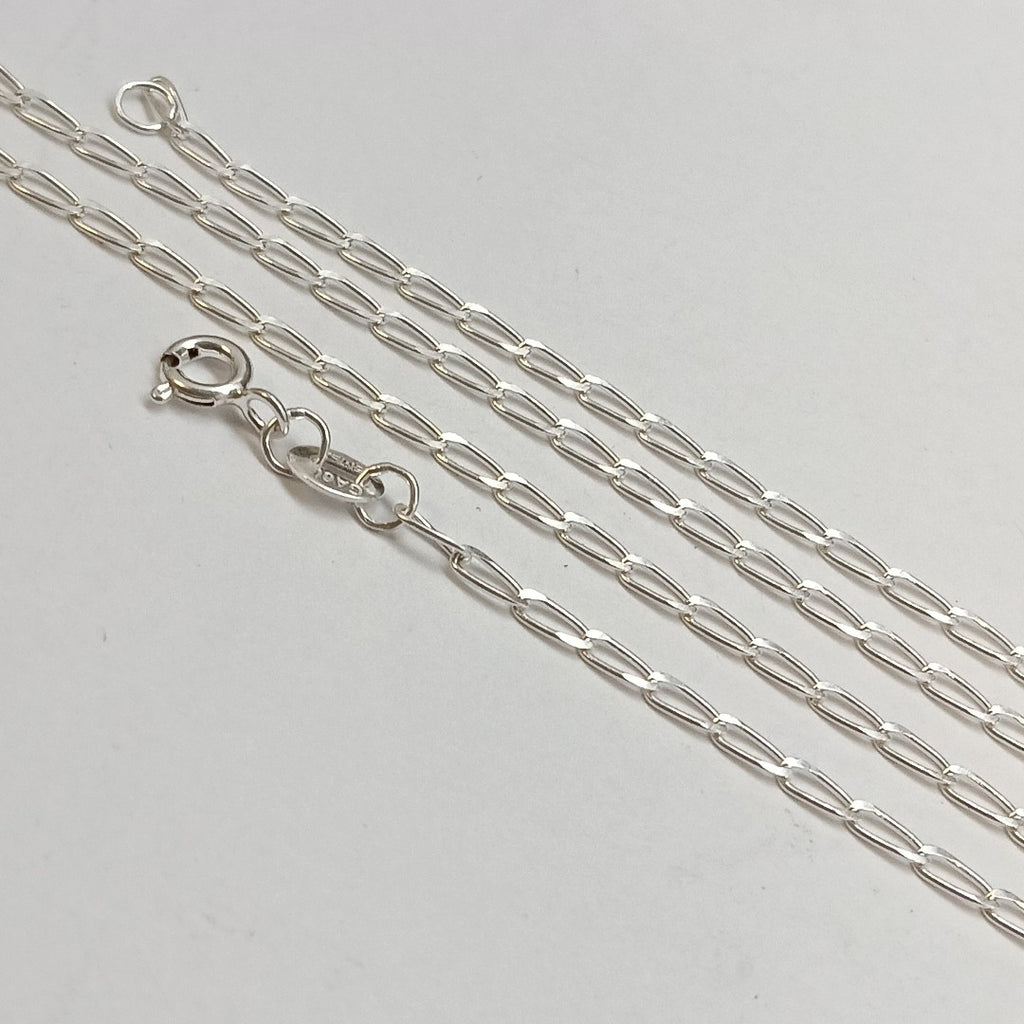 CADENA TEJIDO ESLABONES PLATA .925 55 CM 2.9 GR (NUEVO)