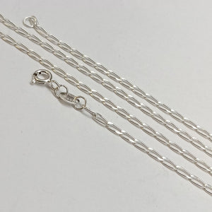 CADENA TEJIDO ESLABONES PLATA .925 55 CM 2.9 GR (NUEVO)