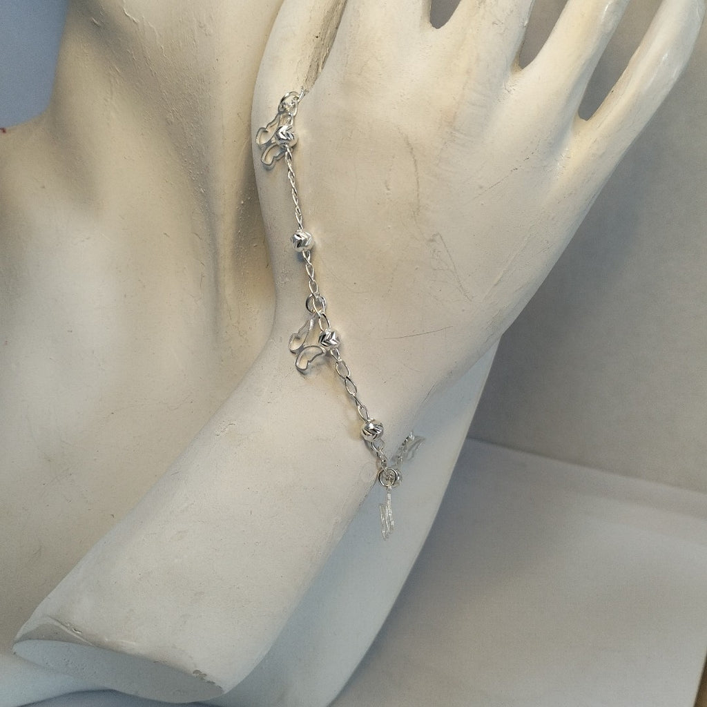 PULSERA TEJIDO ESPECIAL PLATA .925 18 CM 2.9 GR (NUEVO)