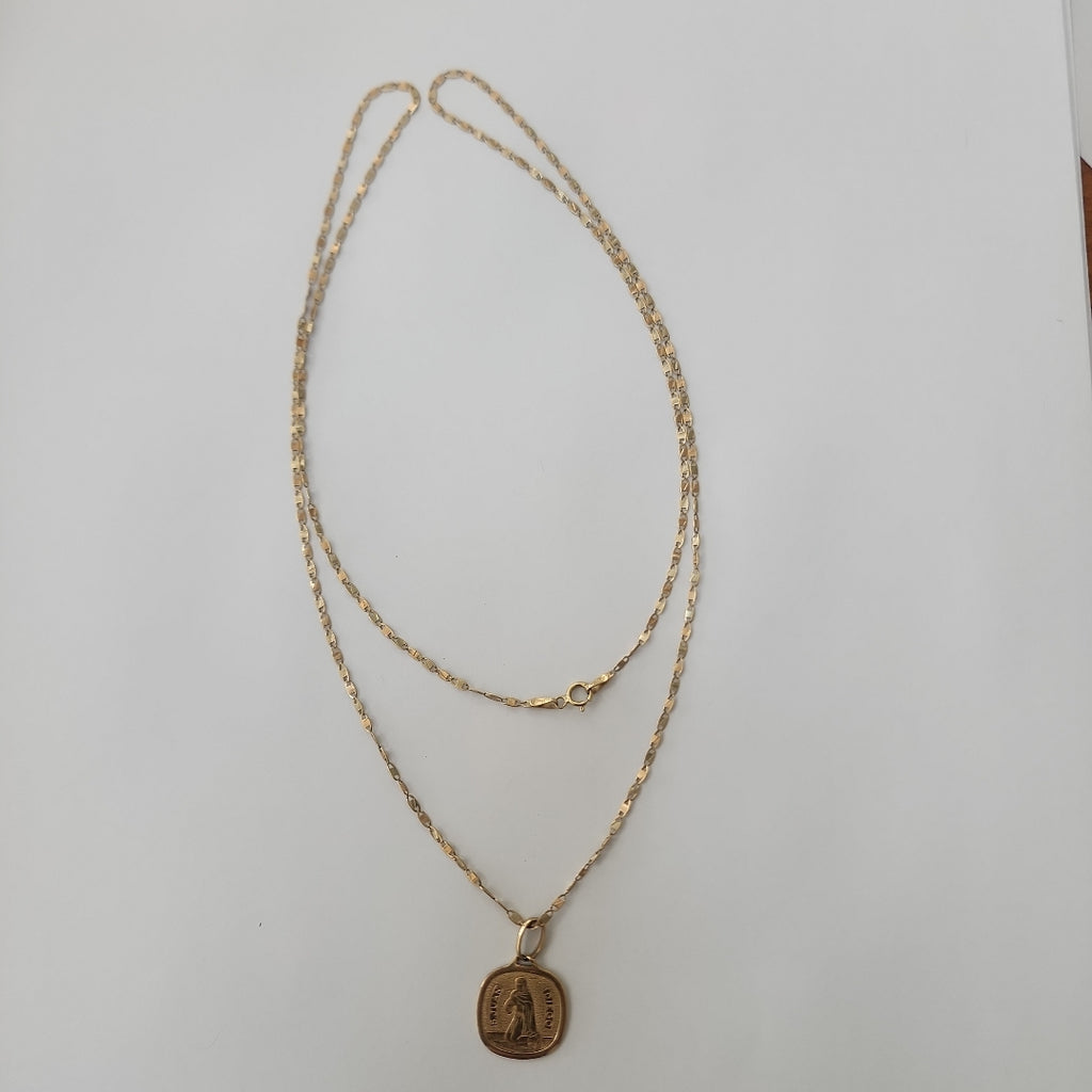 CADENA, DIJE ORO 14 K 4.7 GRMS (SEMINUEVO)