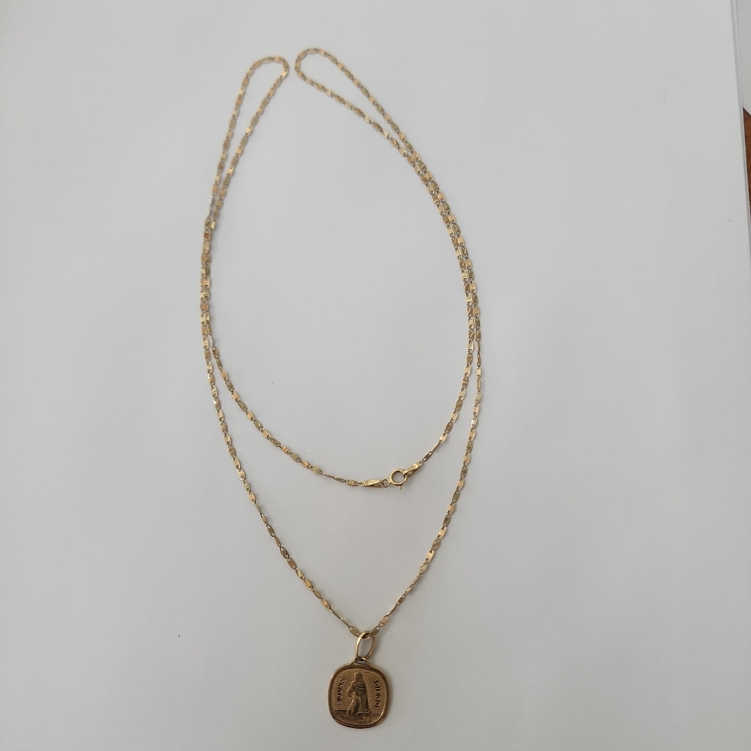 CADENA, DIJE ORO 14 K 4.7 GRMS (SEMINUEVO)