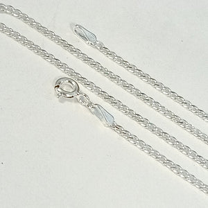 CADENA TEJIDO BARBADO PLATA .925 55 CM 5 GR (NUEVO)