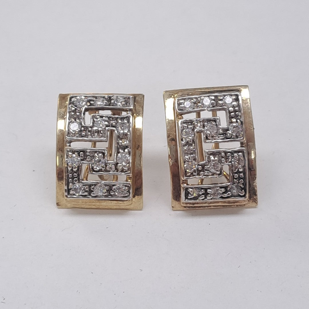 ARETES PAR ORO 10 K 6,20 GRMS (SEMINUEVO)