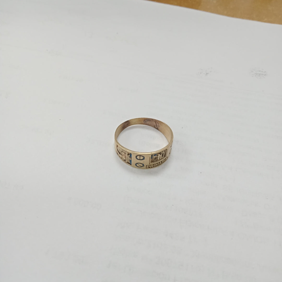 ANILLO DE GRADUACIÓN ORO 10 K 2.2 GRMS (SEMINUEVO)