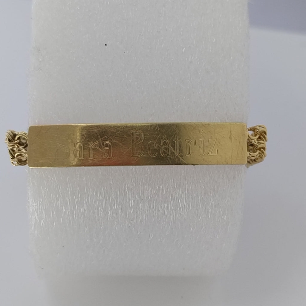 ESCLAVA ORO COMBINADO 14 K 4.9 GRMS (SEMINUEVO)