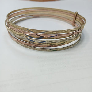 SEMANARIO DE PULSERAS ORO 14 K 21.4 GRMS (SEMINUEVO)