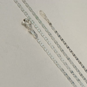 CADENA TEJIDO ESPEJO PLATA .925 55 CM 3.8 GR (NUEVO)