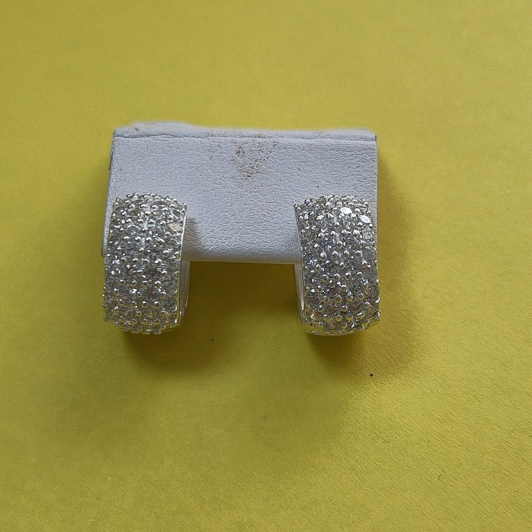 HUGGIES C/CIRCONIAS PLATA .925 5.3 GR (NUEVO)