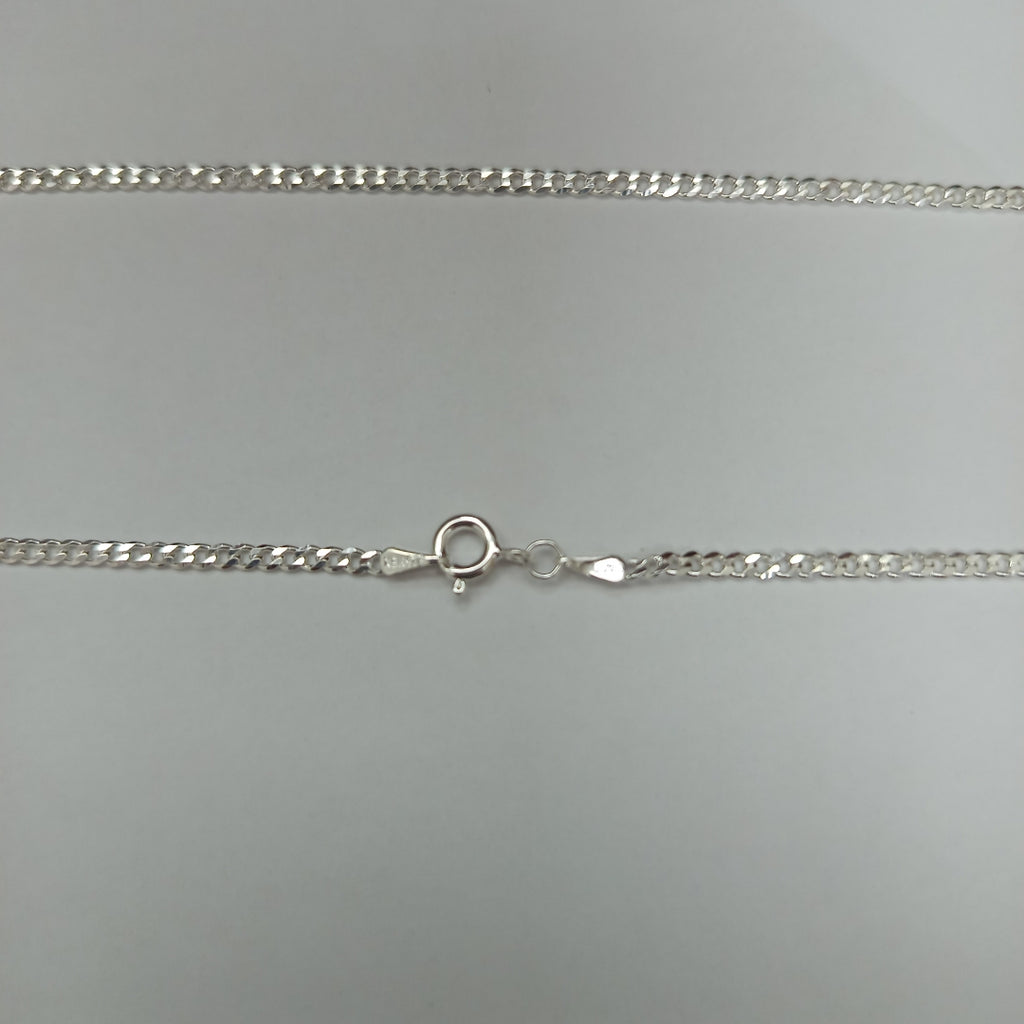 CADENA TEJIDO BARBADO PLATA .925 60 CM 5.7 GR (NUEVO)