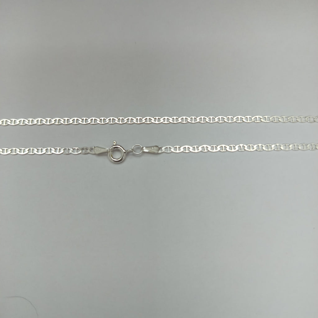 CADENA TEJIDO GUCHI PLATA .925 60 CM 4 GR (NUEVO)