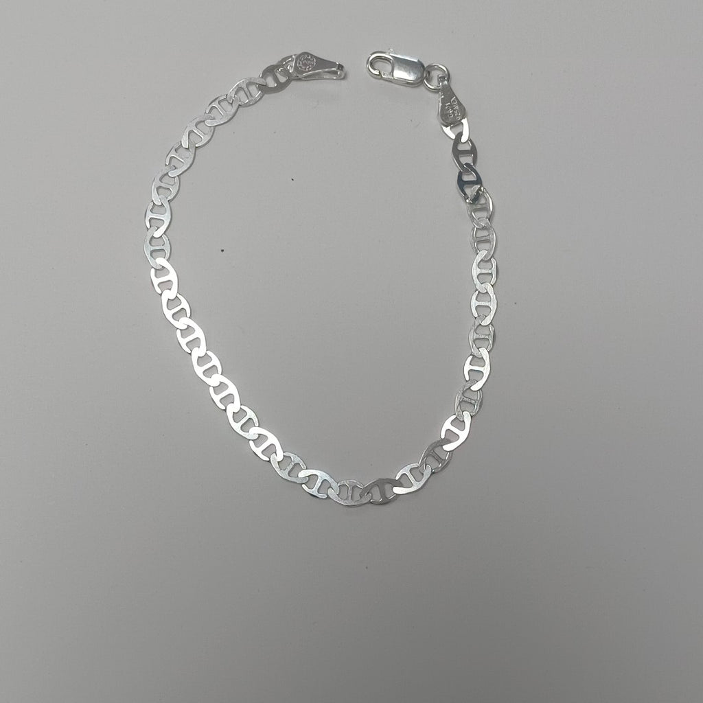 PULSERA TEJIDO GUCHI PLATA .925 18 CM 2.7 GR (NUEVO)