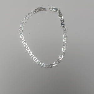 PULSERA TEJIDO GUCHI PLATA .925 18 CM 2.7 GR (NUEVO)