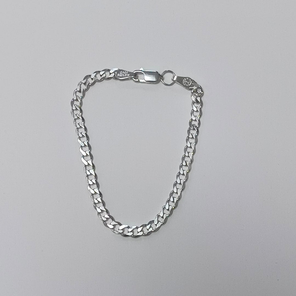 PULSERA TEJIDO BARBADA PLATA .925 16 CM 4.2 GR (NUEVO)