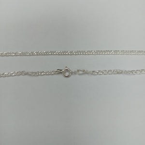 CADENA TEJIDO ESLABONES PLATA .925 55 CM 4.2 GR (NUEVO)