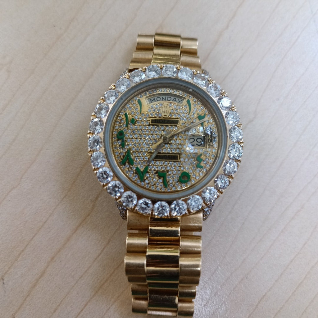 RELOJ CAJA Y PULSO ORO ORO 18 K 127.7 GRMS (SEMINUEVO)