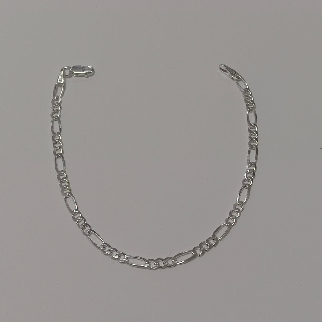 PULSERA TEJIDO 3X1 PLATA .925 18 CM 2.7 GR (NUEVO)