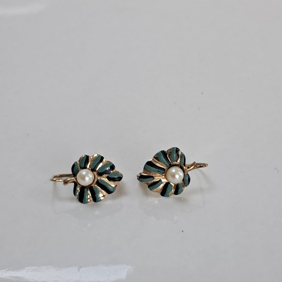 ARETES PAR ORO 8 K 1,20 GRMS (SEMINUEVO)