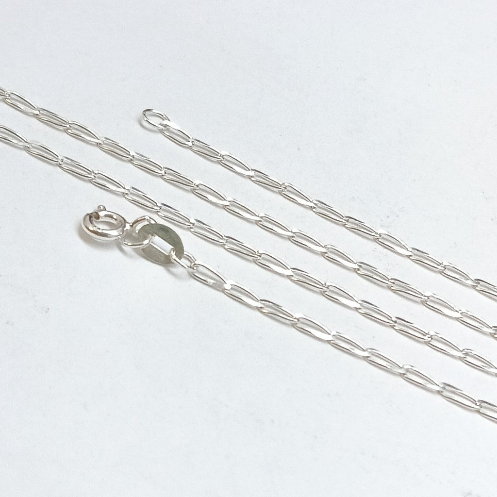 CADENA TEJIDO ESLABONES PLATA .925 60 CM 2.7 GR (NUEVO)