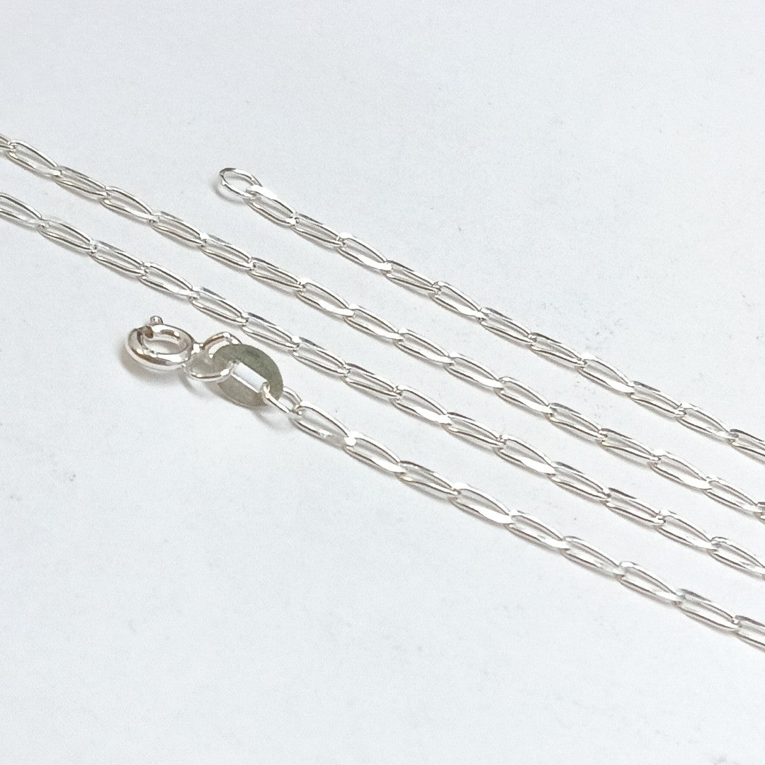 CADENA TEJIDO ESLABONES PLATA .925 60 CM 2.7 GR (NUEVO)