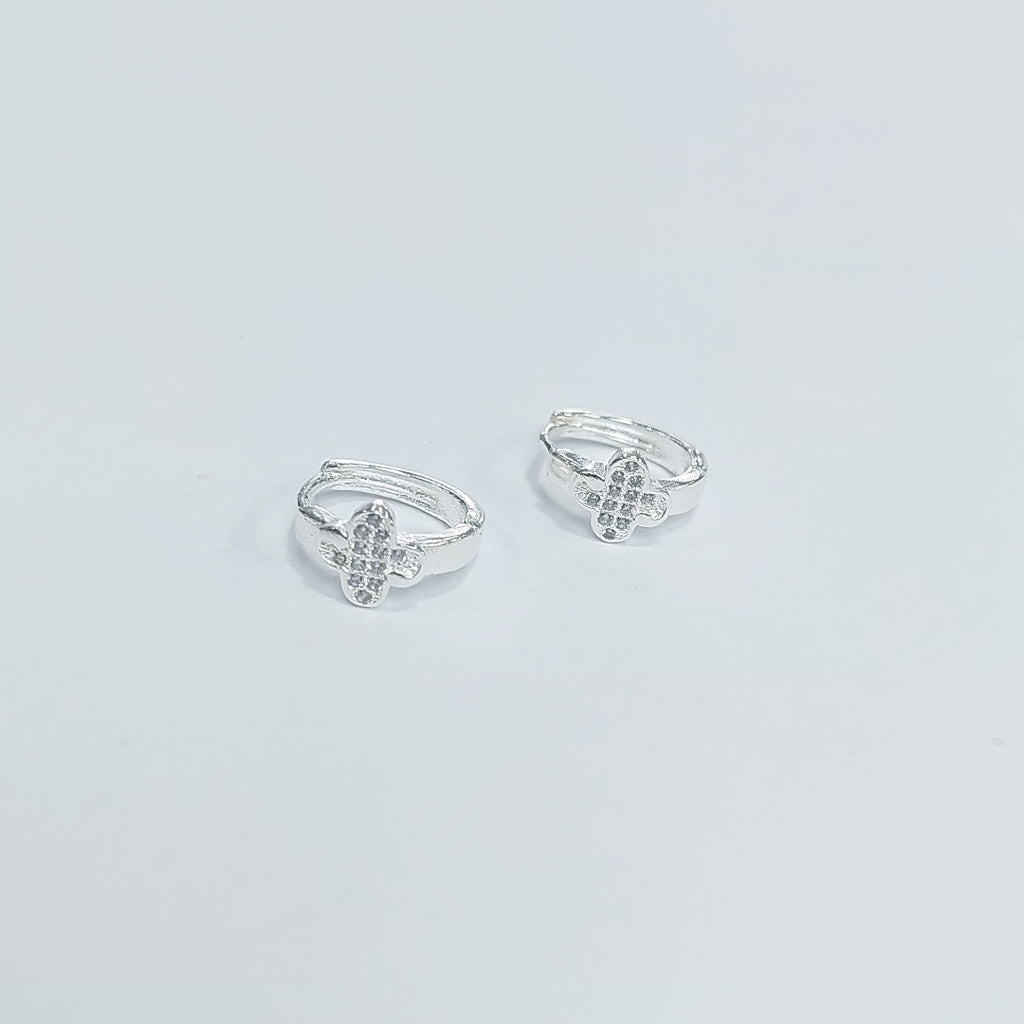 ARRACADAS C/CIRCONIAS PLATA .925 1.9 GR (NUEVO)