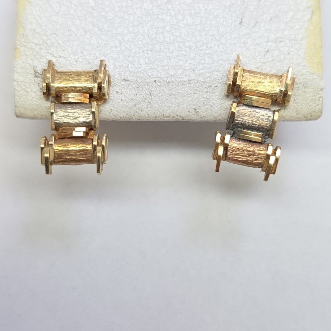 BROQUELES PAR ORO,OTROS METALES 10 K 2,00 GRMS (SEMINUEVO)