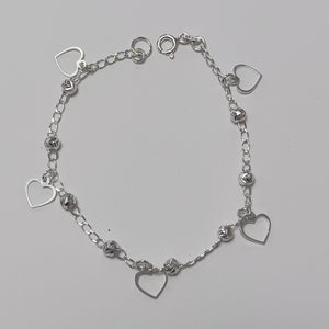 PULSERA TEJIDO ESPECIAL PLATA .925 18 CM 2.6 GR (NUEVO)
