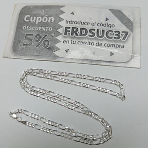 CADENA TEJIDO 3X1 PLATA .925 50 CM 6.9 GR (NUEVO)