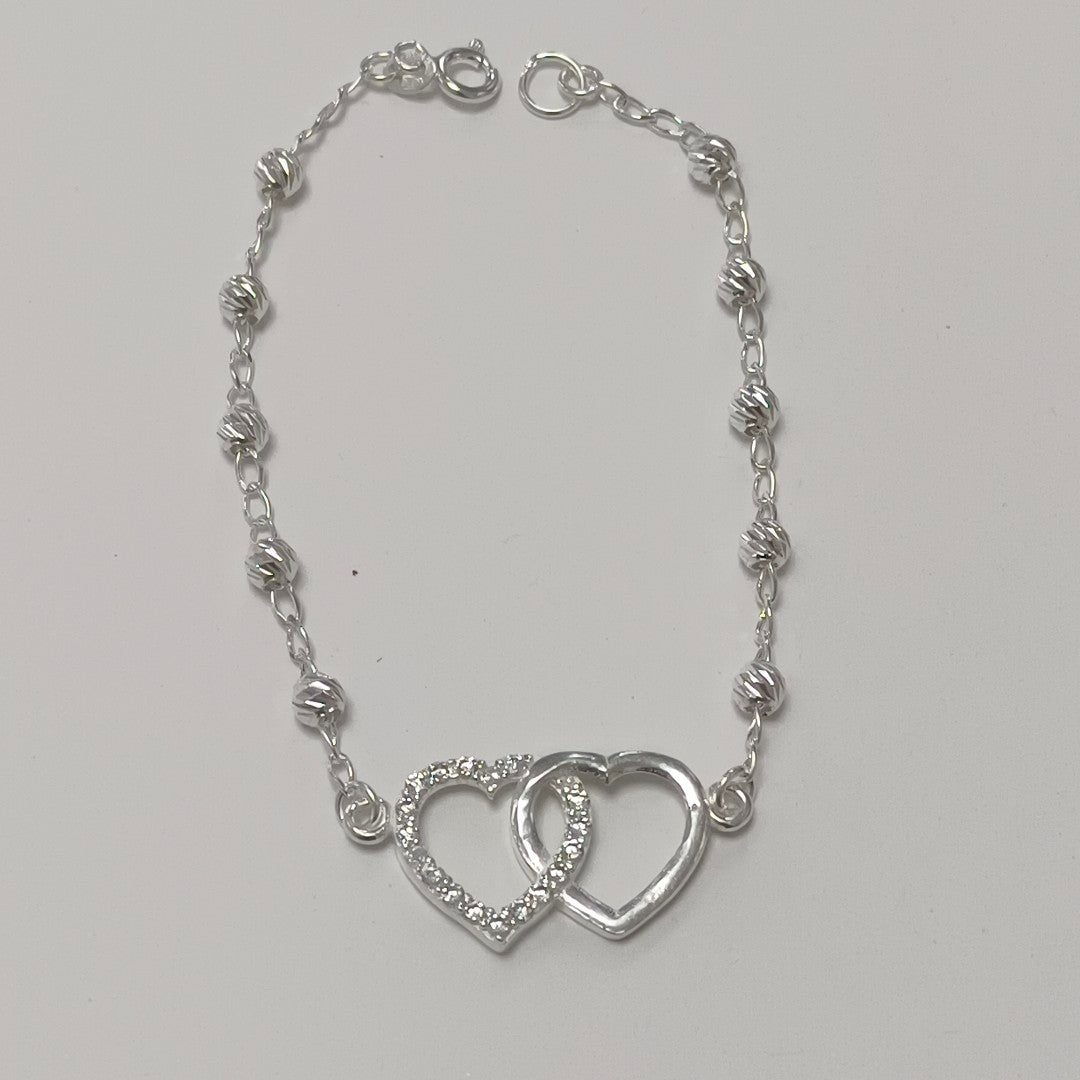 PULSERA TEJIDO TEJIDO ESPECIAL PLATA .925 18 CM 3.9 GR (NUEVO)