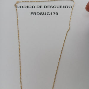 CADENA, MEDALLA RELIGIOSA ORO 10 K 2.1 GRMS (SEMINUEVO)