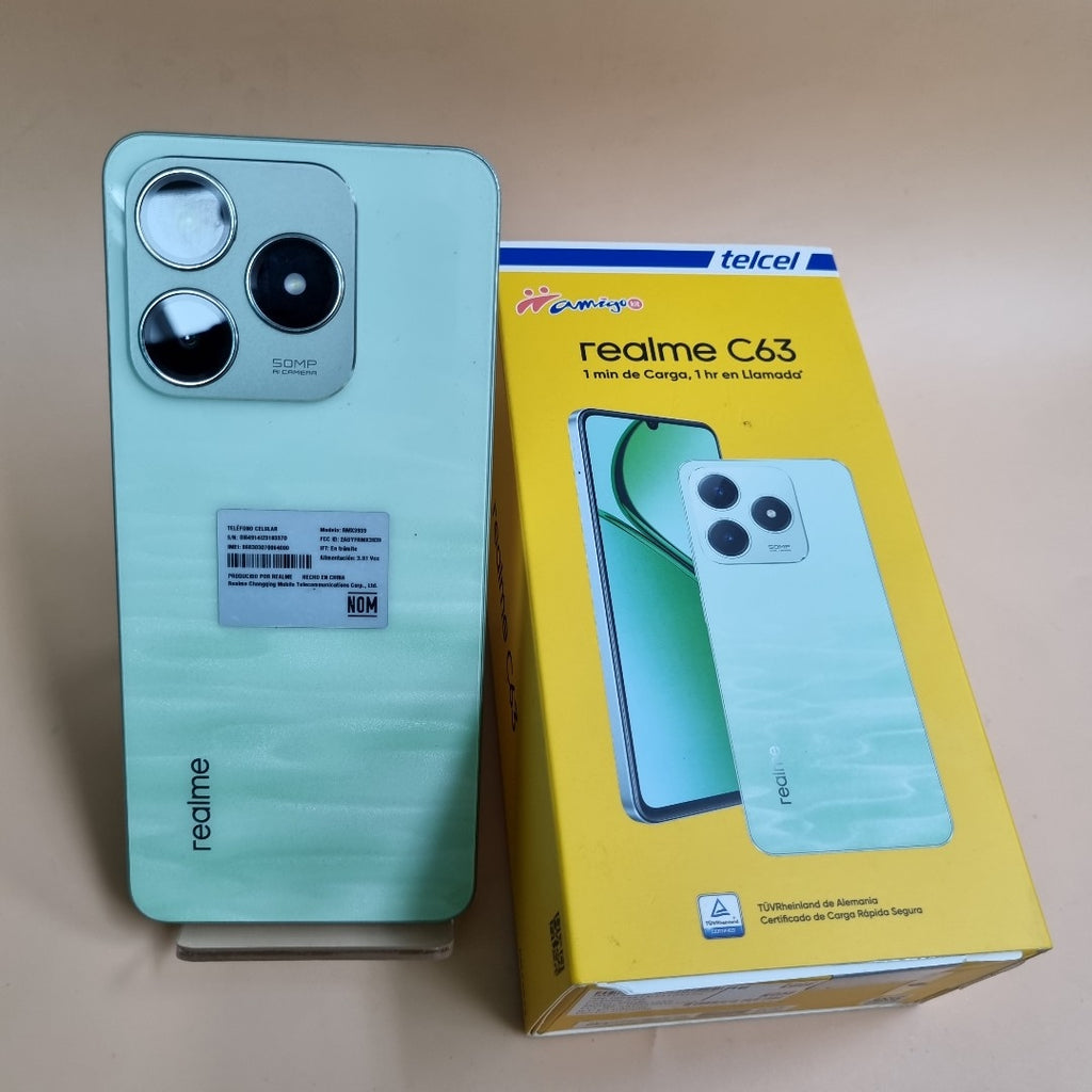 CELULAR REALME C63 RMX3939 (2024) 256 GB 8 GB RAM (SEMINUEVO)
