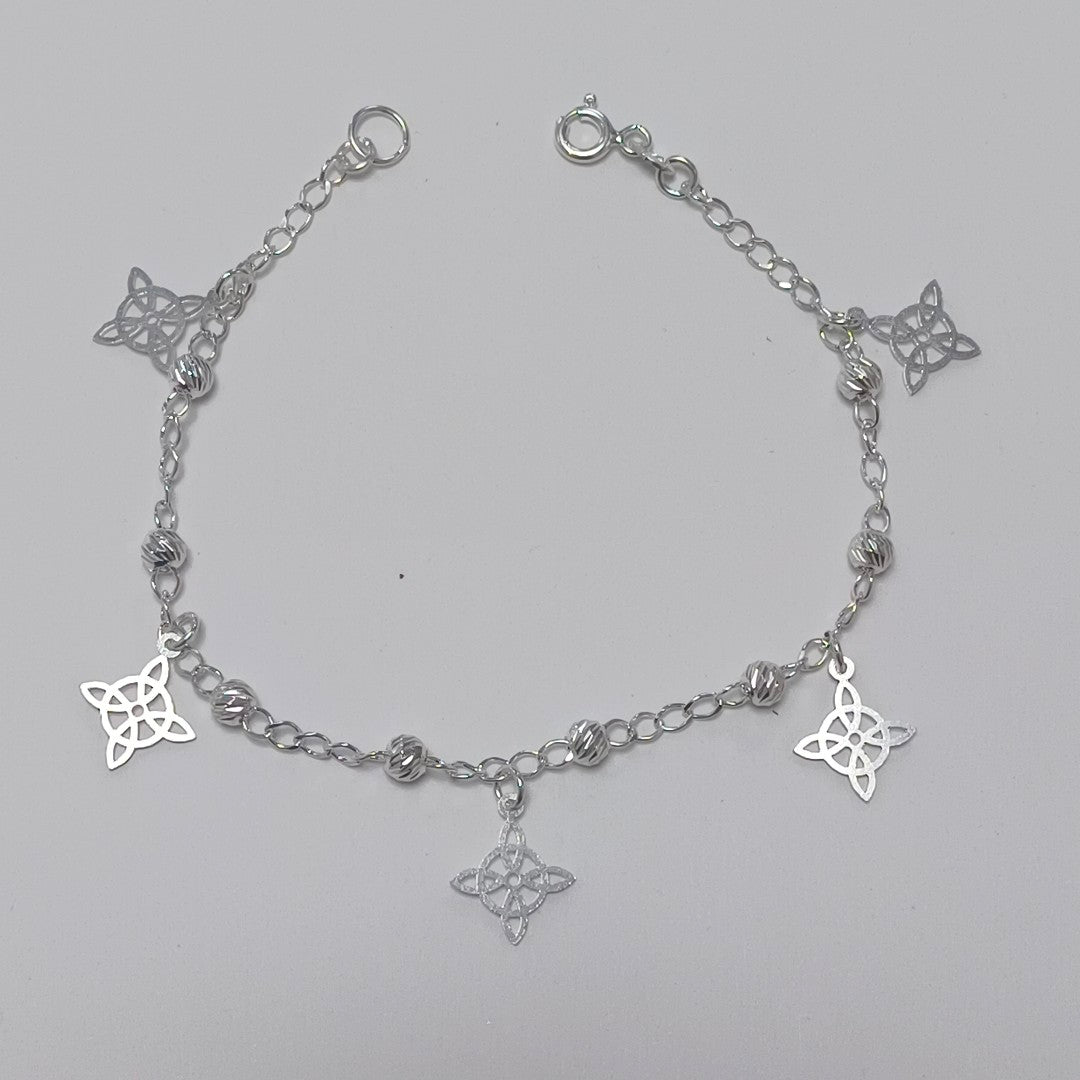 PULSERA TEJIDO ESPECIAL PLATA .925 18 CM 3.2 GR (NUEVO)