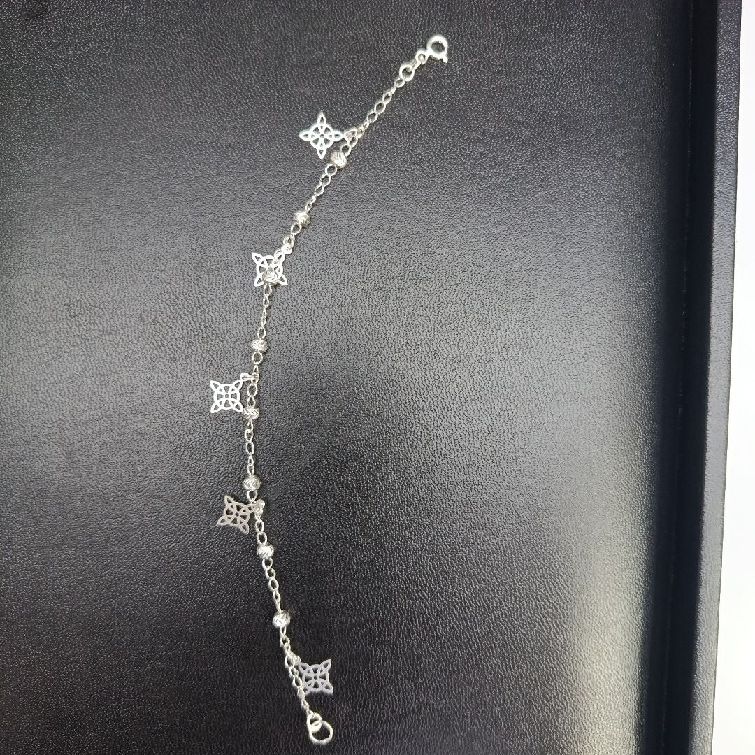 PULSERA TEJIDO ESPECIAL PLATA .925 18 CM 3.2 GR (NUEVO)