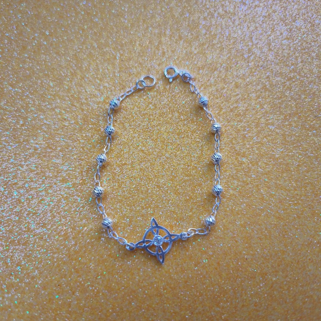 PULSERA TEJIDO ESPECIAL PLATA .925 18 CM 2.8 GR (NUEVO)