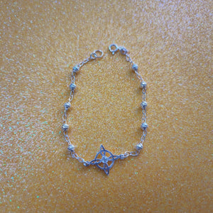 PULSERA TEJIDO ESPECIAL PLATA .925 18 CM 2.8 GR (NUEVO)
