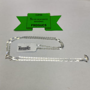 CADENA TEJIDO ESPEJO PLATA .925 55 CM 4.1 GR (NUEVO)